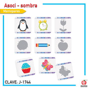 Memopares Asoci-Sombra - Educatodo material didáctico y juegos educativos - Educatodo