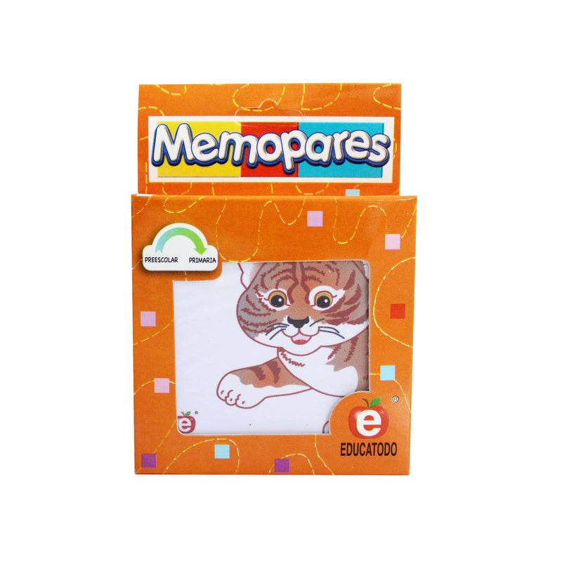 Memopares Asociación Mitades de Animales - Educatodo material didáctico y juegos educativos - Educatodo
