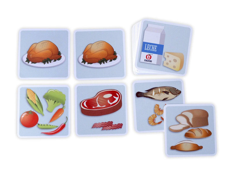 Memopares de Alimentos - Educatodo material didáctico y juegos educativos - Educatodo