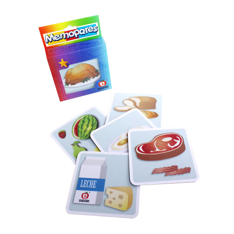 Memopares de Alimentos - Educatodo material didáctico y juegos educativos - Educatodo