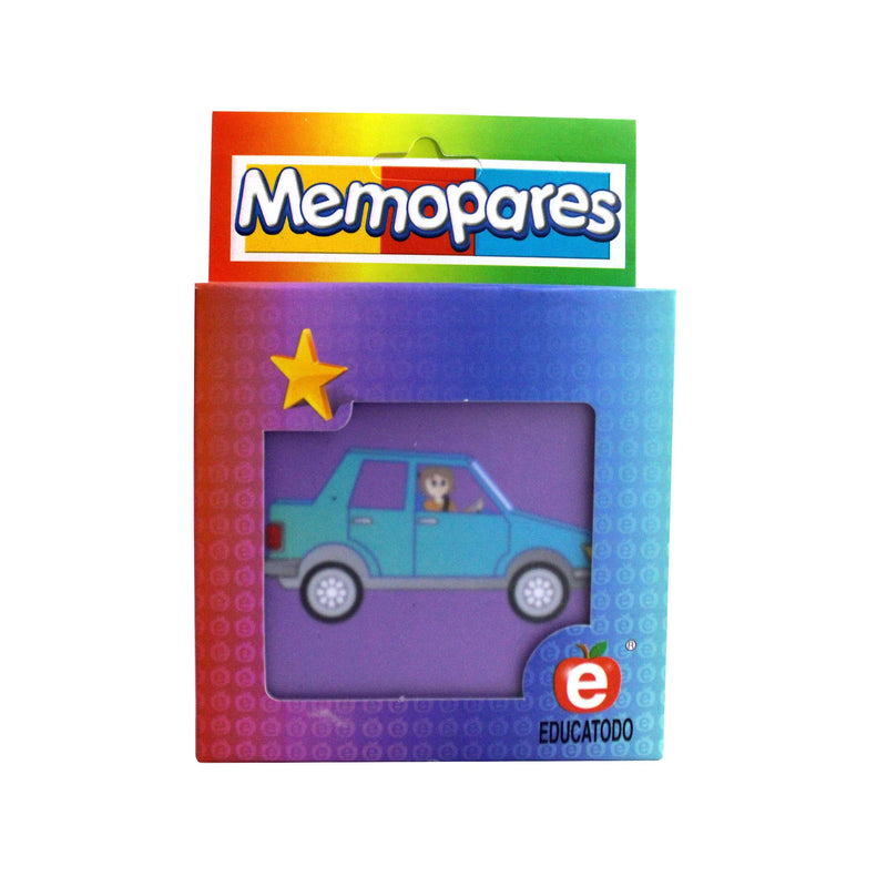 Memopares de Transportes Terrestres - Educatodo material didáctico y juegos educativos - Educatodo