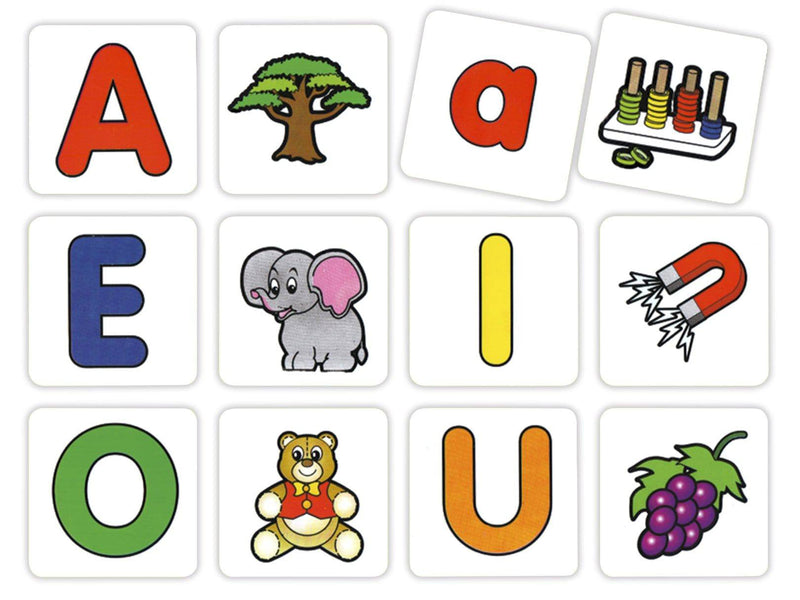 Memopares de Vocales - Educatodo material didáctico y juegos educativos - Educatodo