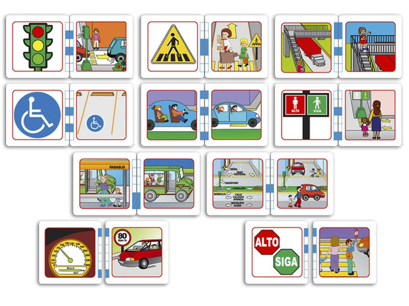 Memopares Elementos de Educación Vial - Educatodo material didáctico y juegos educativos - Educatodo