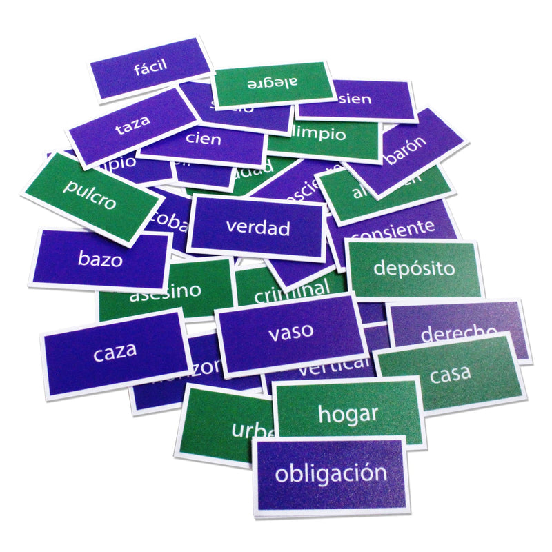 Memopares Sinónimos, Antónimos y Homófonas - Educatodo material didáctico y juegos educativos - Educatodo