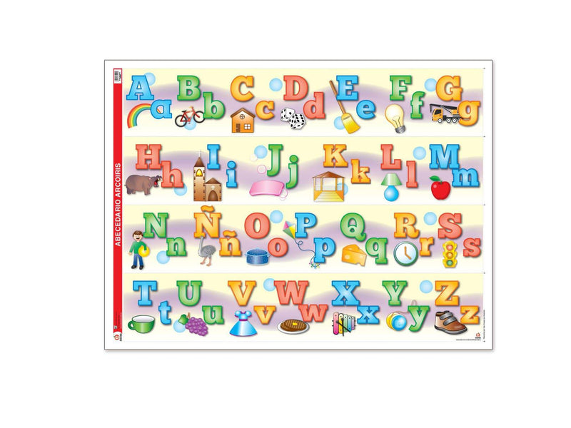 Póster Abecedario Arcoíris - Educatodo material didáctico y juegos educativos - Educatodo