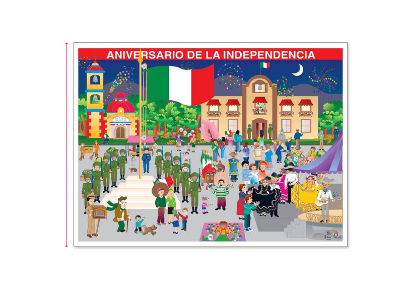 Póster Aniversario De La Independencia - Educatodo material didáctico y juegos educativos - Educatodo