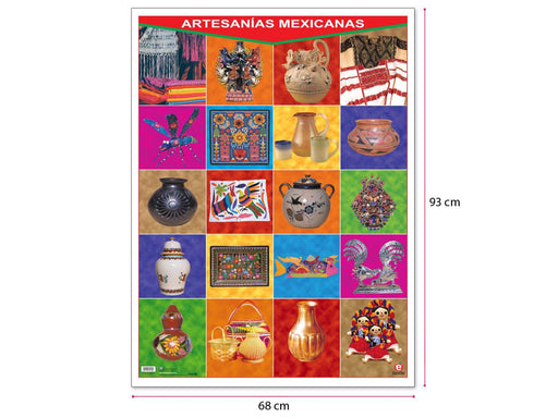 Póster Artesanías Mexicanas - Educatodo material didáctico y juegos educativos - Educatodo