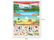 Póster Conociendo Los Animales del Bosque Lluvioso y  el Desierto - Educatodo material didáctico y juegos educativos - Educatodo