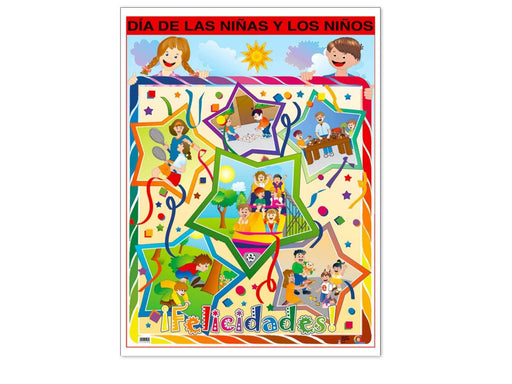 Póster Día de Las Niñas y Los Niños - Educatodo material didáctico y juegos educativos - Educatodo
