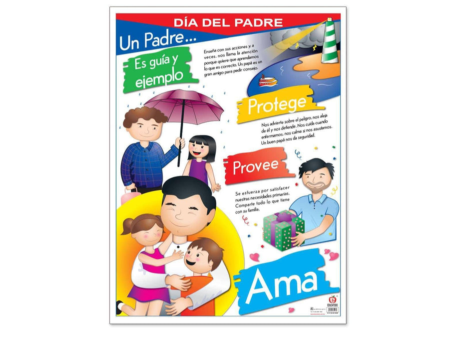 Póster Día del Padre - Educatodo material didáctico y juegos educativos - Educatodo