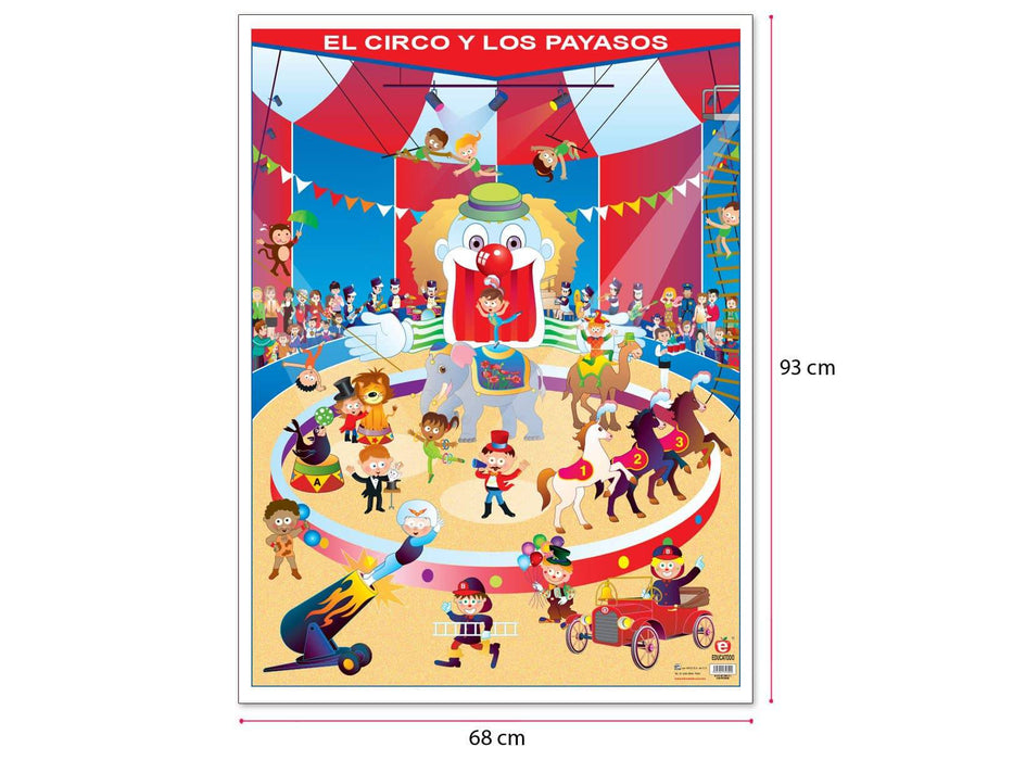 Póster El Circo y Los Payasos - Educatodo material didáctico y juegos educativos - Educatodo