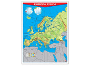 Póster Europa / Europa Física - Educatodo material didáctico y juegos educativos - Educatodo
