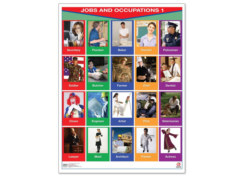 Póster Jobs And Occupations 1/2 - Educatodo material didáctico y juegos educativos - Educatodo