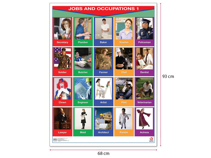 Póster Jobs And Occupations 1/2 - Educatodo material didáctico y juegos educativos - Educatodo