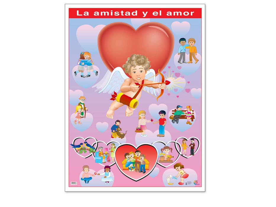 Póster La Amistad y El Amor - Educatodo material didáctico y juegos educativos - Educatodo