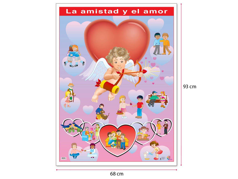 Póster La Amistad y El Amor - Educatodo material didáctico y juegos educativos - Educatodo