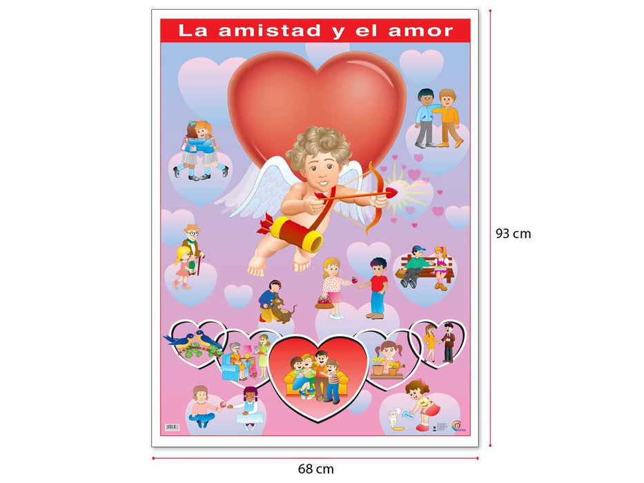 Póster La Amistad y El Amor - Educatodo material didáctico y juegos educativos - Educatodo