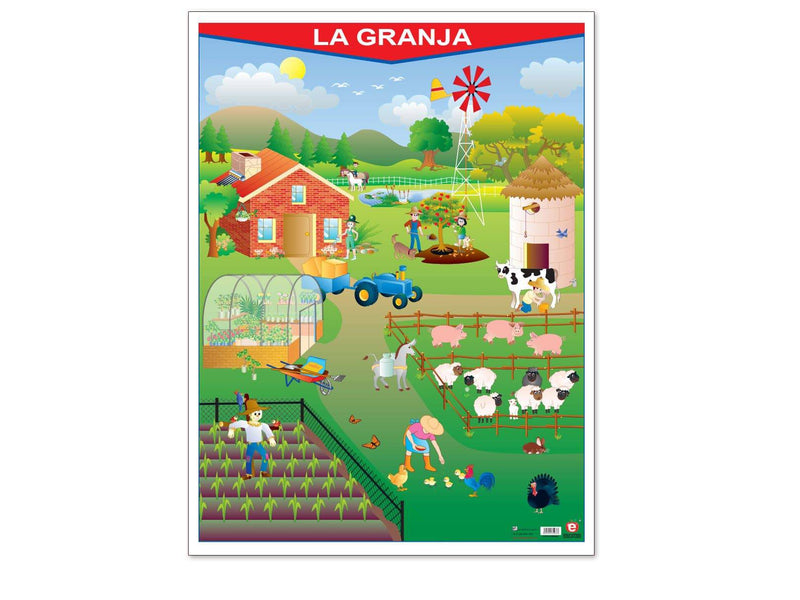Póster La Granja - Educatodo material didáctico y juegos educativos - Educatodo