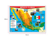 Póster México Climas - Educatodo material didáctico y juegos educativos - Educatodo