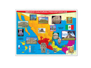 Póster México Culturas Prehispánicas - Educatodo material didáctico y juegos educativos - Educatodo