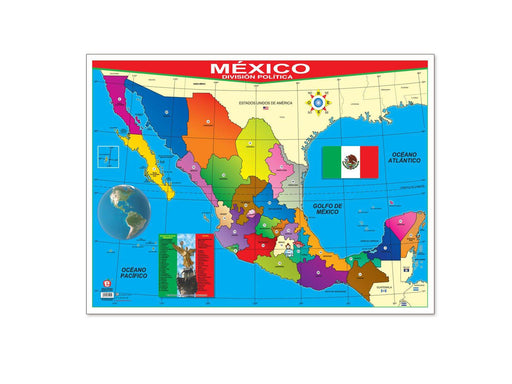 Póster México D.P. (Bandera) - Educatodo material didáctico y juegos educativos - Educatodo