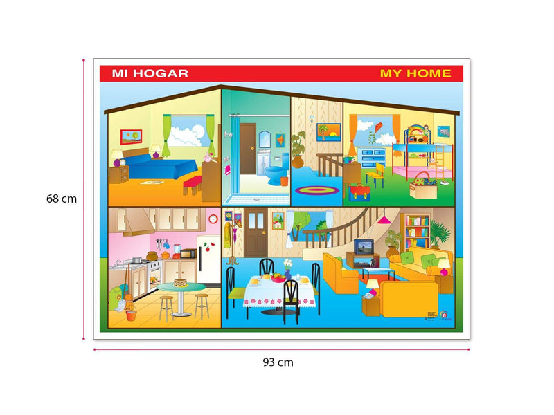 Póster Mi Hogar - Educatodo material didáctico y juegos educativos - Educatodo