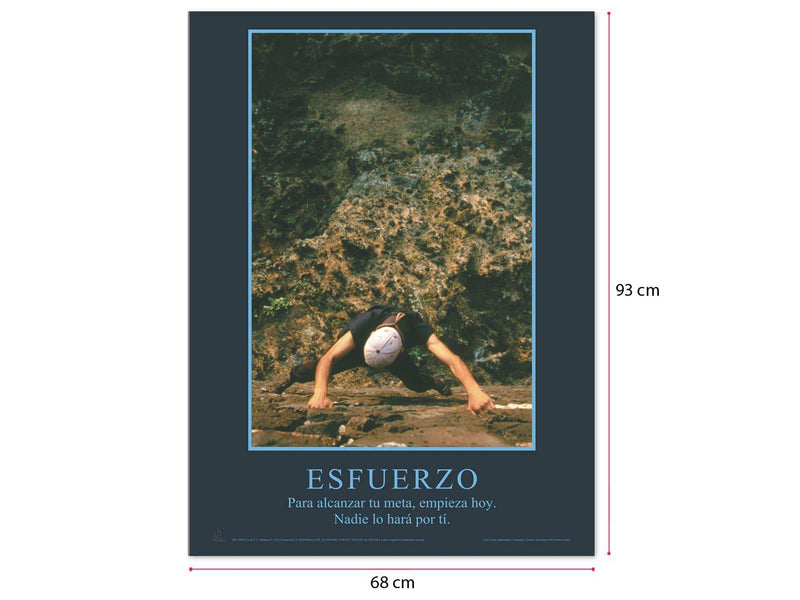 Póster Motivacional Esfuerzo - Educatodo material didáctico y juegos educativos - Educatodo