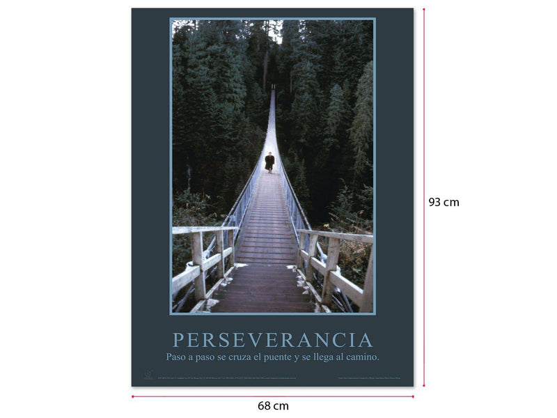 Póster Motivacional Perseverancia - Educatodo material didáctico y juegos educativos - Educatodo