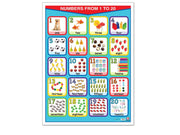 Póster Números del 1 al 20 Español/Inglés - Educatodo material didáctico y juegos educativos - Educatodo