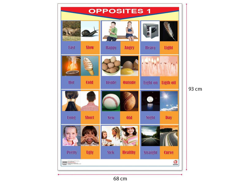 Póster Opposites 1/Opposites 2 - Educatodo material didáctico y juegos educativos - Educatodo