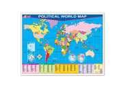 Póster Planisferio Político / Political World Map - Educatodo material didáctico y juegos educativos - Educatodo
