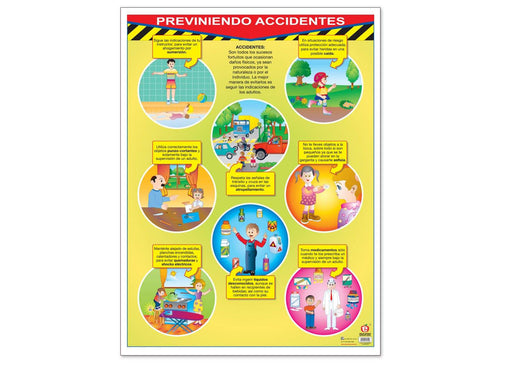 Póster Previniendo Accidentes - Educatodo material didáctico y juegos educativos - Educatodo