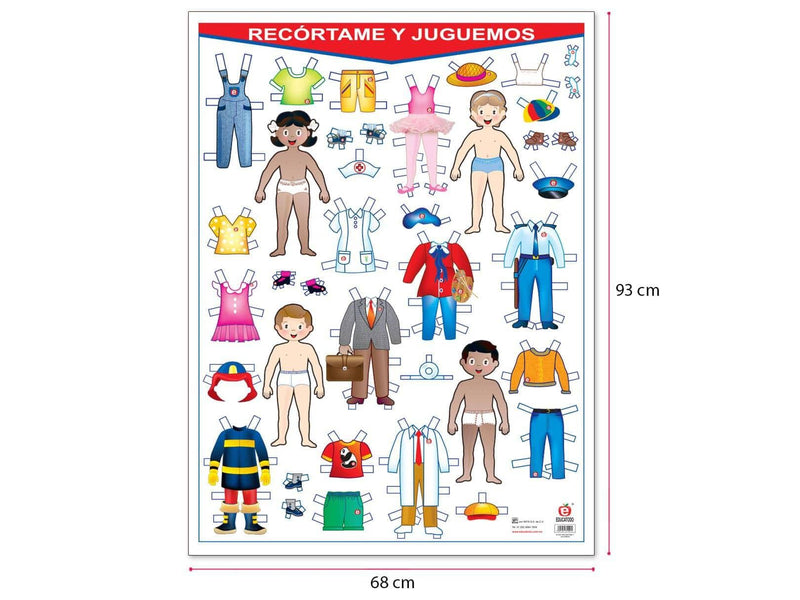 Póster Recórtame y Juguemos - Educatodo material didáctico y juegos educativos - Educatodo