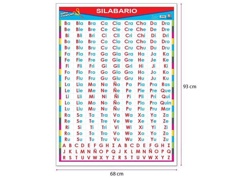 Póster Silabario - Educatodo material didáctico y juegos educativos - Educatodo