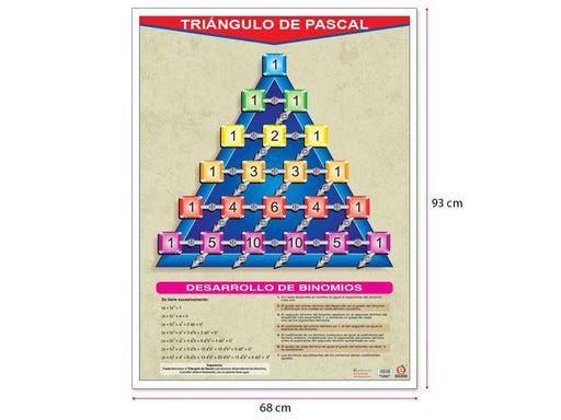 Póster Triángulo de Pascal - Educatodo material didáctico y juegos educativos - Educatodo