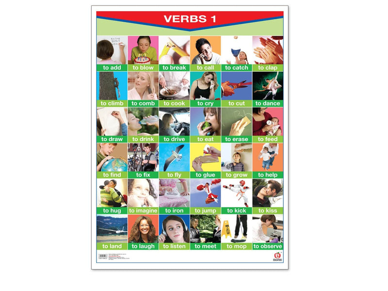 Póster Verbs 1/Verbs 2 - Educatodo material didáctico y juegos educativos - Educatodo