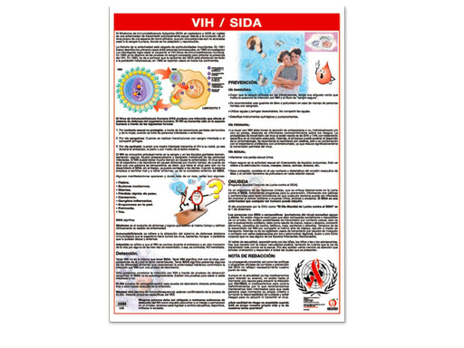 Póster VIH / Sida - Educatodo material didáctico y juegos educativos - Educatodo