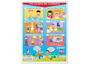 Póster Yo Cuido mi Cuerpo - Educatodo material didáctico y juegos educativos - Educatodo