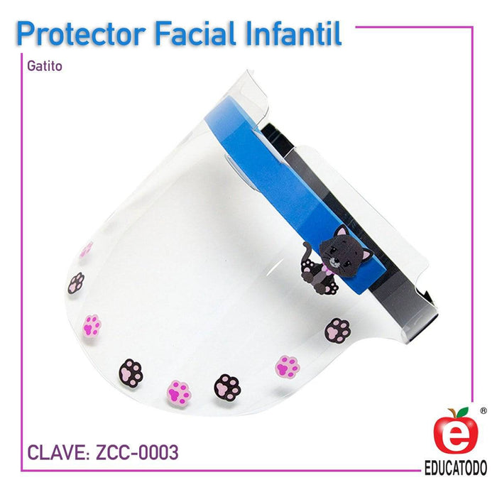 Protector Facial Infantil Gatitos - Educatodo material didáctico y juegos educativos - Educatodo