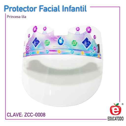 Protector Facial Infantil Princesa Lila - Educatodo material didáctico y juegos educativos - Educatodo
