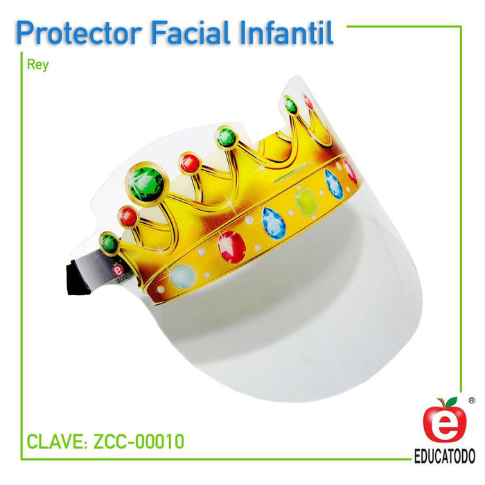 Protector Facial Infantil Rey - Educatodo material didáctico y juegos educativos - Educatodo