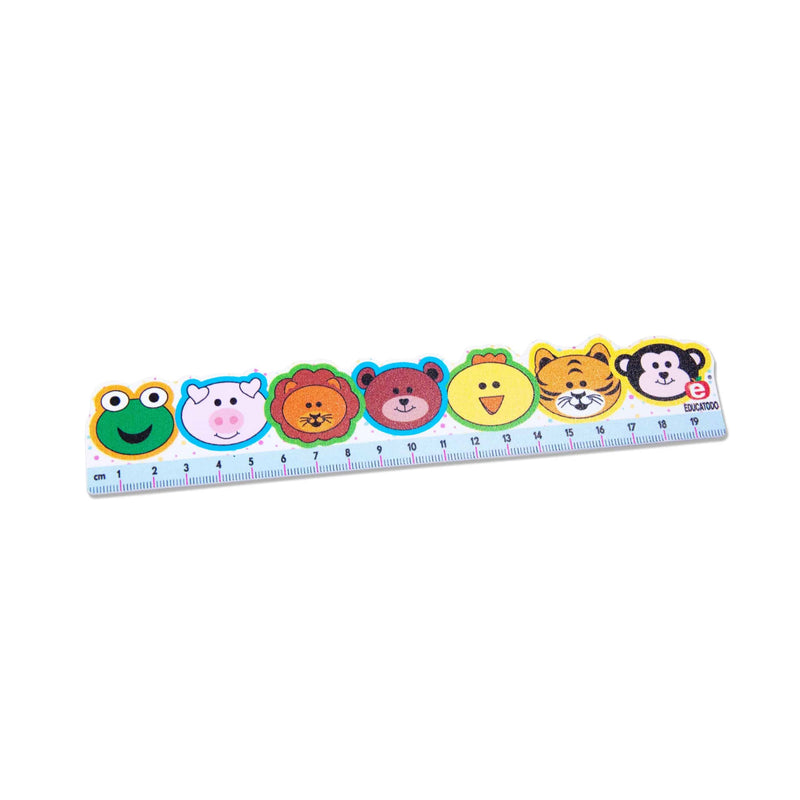 Regla de 20 cm Zoobolitas - Educatodo material didáctico y juegos educativos - Educatodo