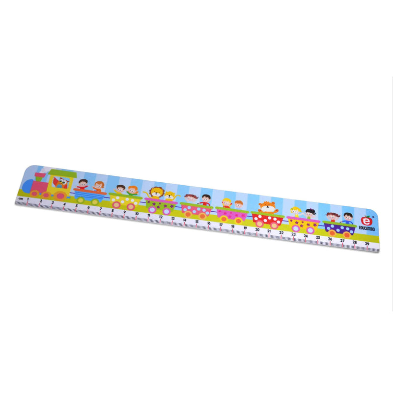 Regla de 30 cm Trenecito - Educatodo material didáctico y juegos educativos - Educatodo