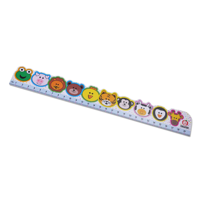 Regla de 30 cm Zoobolitas - Educatodo material didáctico y juegos educativos - Educatodo