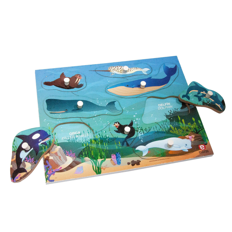 Resaque con Perilla Animales del Mar - Educatodo material didáctico y juegos educativos - Educatodo
