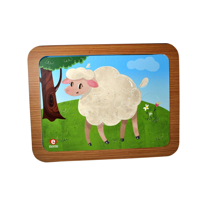 Rompecabezas Borrego con cría - Educatodo material didáctico y juegos educativos - Educatodo