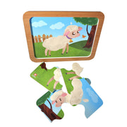 Rompecabezas Borrego con cría - Educatodo material didáctico y juegos educativos - Educatodo