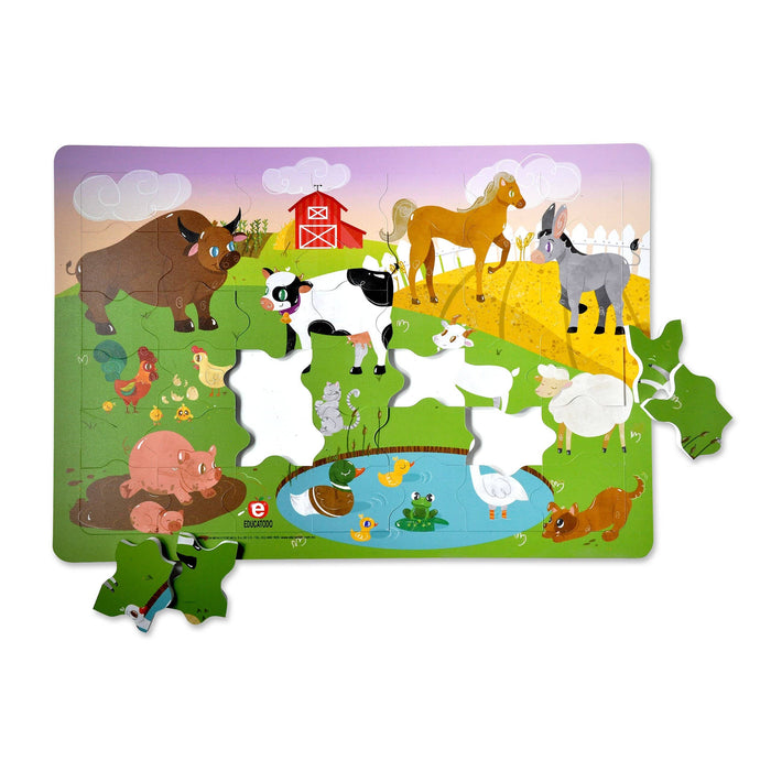Rompecabezas con marco 42 Piezas La Granja - Educatodo material didáctico y juegos educativos - Educatodo