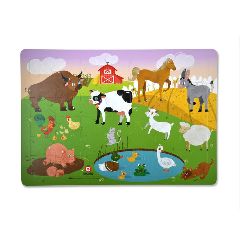 Rompecabezas con marco 42 Piezas La Granja - Educatodo material didáctico y juegos educativos - Educatodo