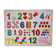 Rompecabezas del 1 al 12 - Educatodo material didáctico y juegos educativos - Educatodo